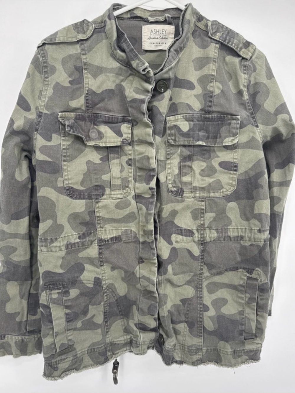 Ashley By 26 International Olive Camo Utility Jacket - Women's